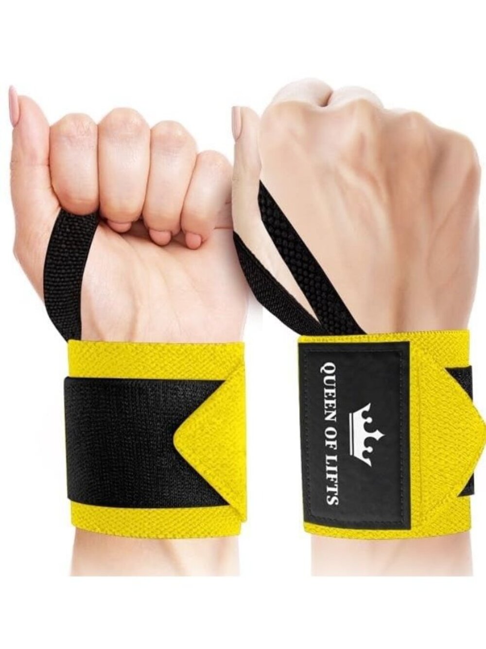 Weightlifting 18" Wrist Wraps with Thumb Loop – Heavy Duty Wrist